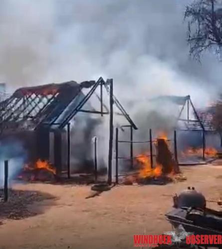 Accidental fire destroys N$3 million lodge project in Kavango East