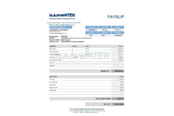 NamWater warns of fraudulent payslip scam