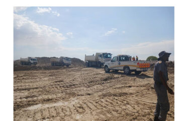 Uukwiyuushona tarred road construction in progress